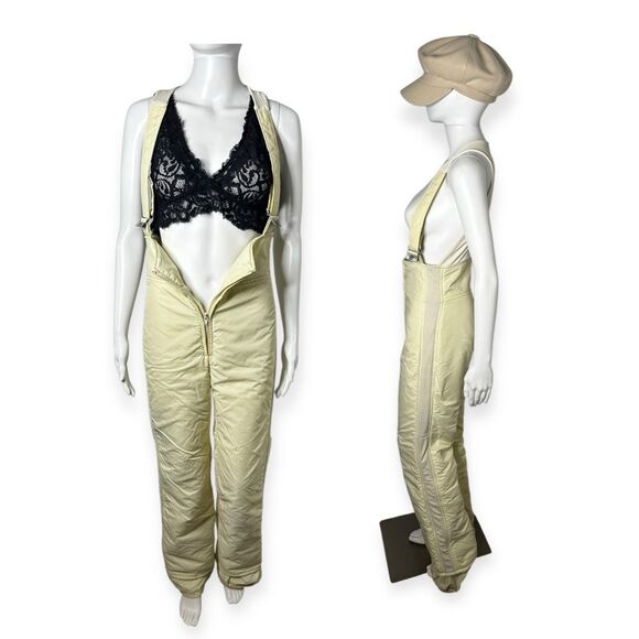 Vintage Robbe Women’s Snowsuit Bib Overalls Snow Bunny Winter Sports Ski Gear - Picture 1 of 11